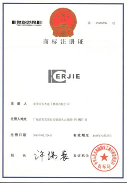 Trademark registration certificate